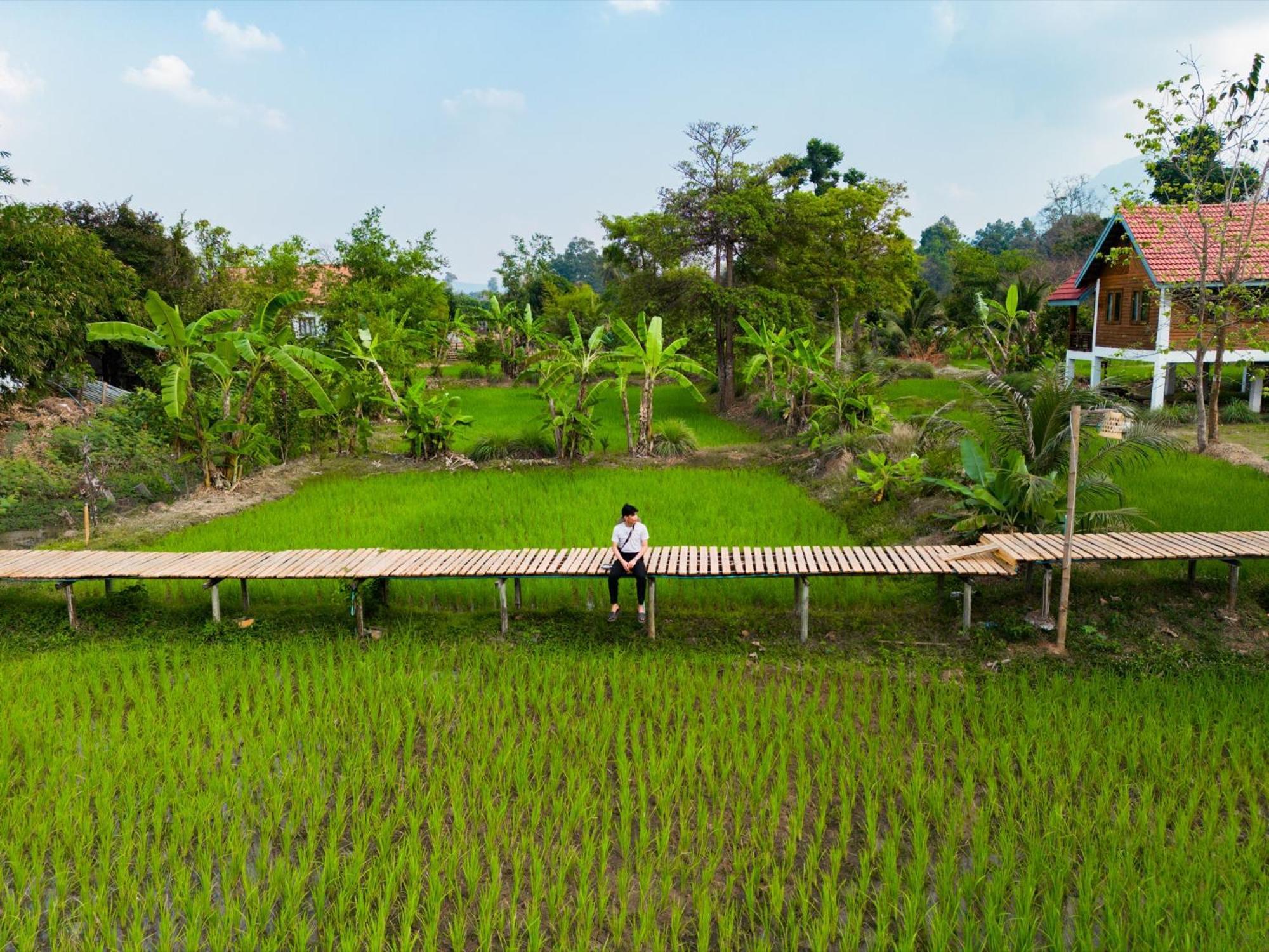 Bolaven Garden Bungalow And Tent - Tad Lo Ban Kiangtat Exterior photo